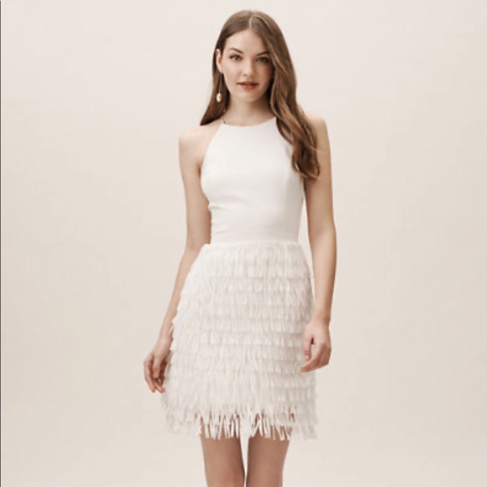 BHLDN PROMENADE DRESS SZ 10 IVORY NWT AIDAN MATTOX